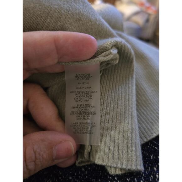 NWT Milano Essentials Cardigan Seagreass Size Large Gold - Picture 7 of 7